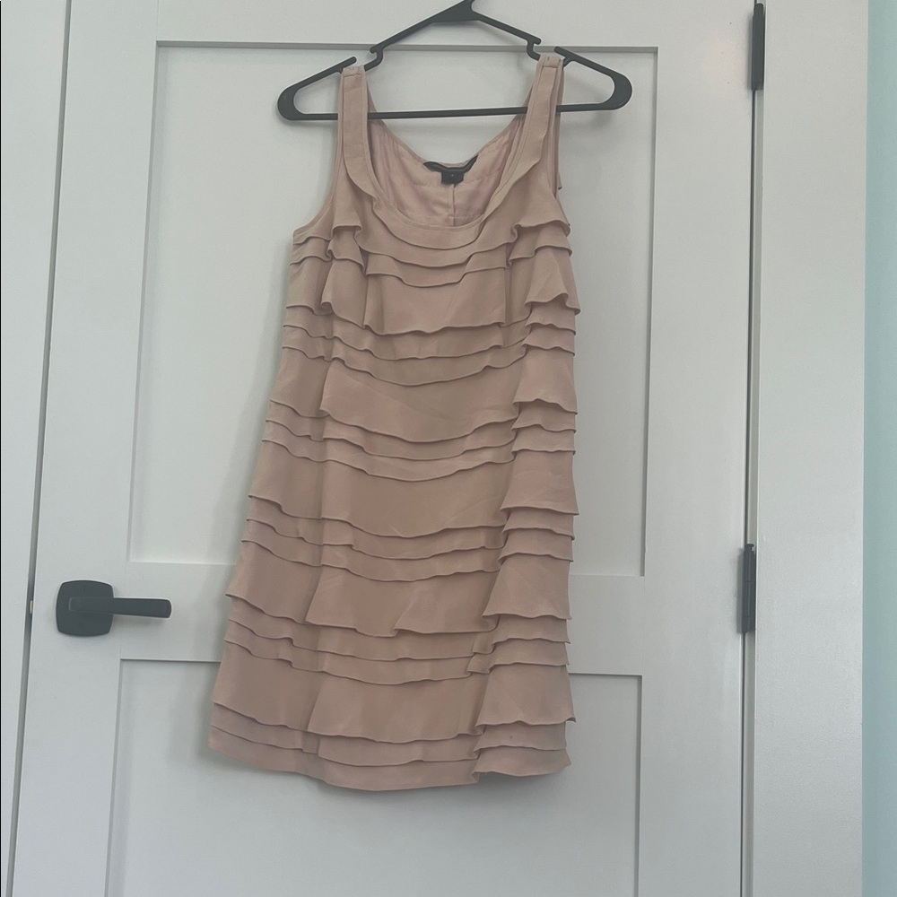 French Connection Blush Tiered Ruffle Mini Dress